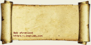 Danica Bzeničanin vizit kartica